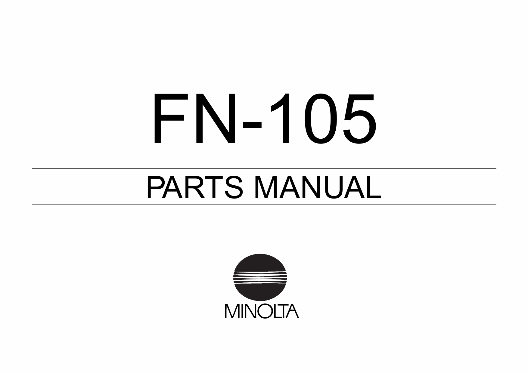 Konica-Minolta Options FN-105 Parts Manual-1